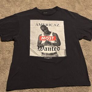 Tupac Black Graphic T-Shirt